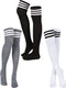 SATINIOR 3 Pairs Knee High Socks Thigh High Socks Triple Stripe over the Knee Socks Long Opaque Thigh High Stockings...